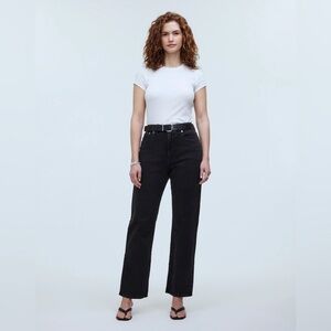 Madewell Black Straight Leg Jeans